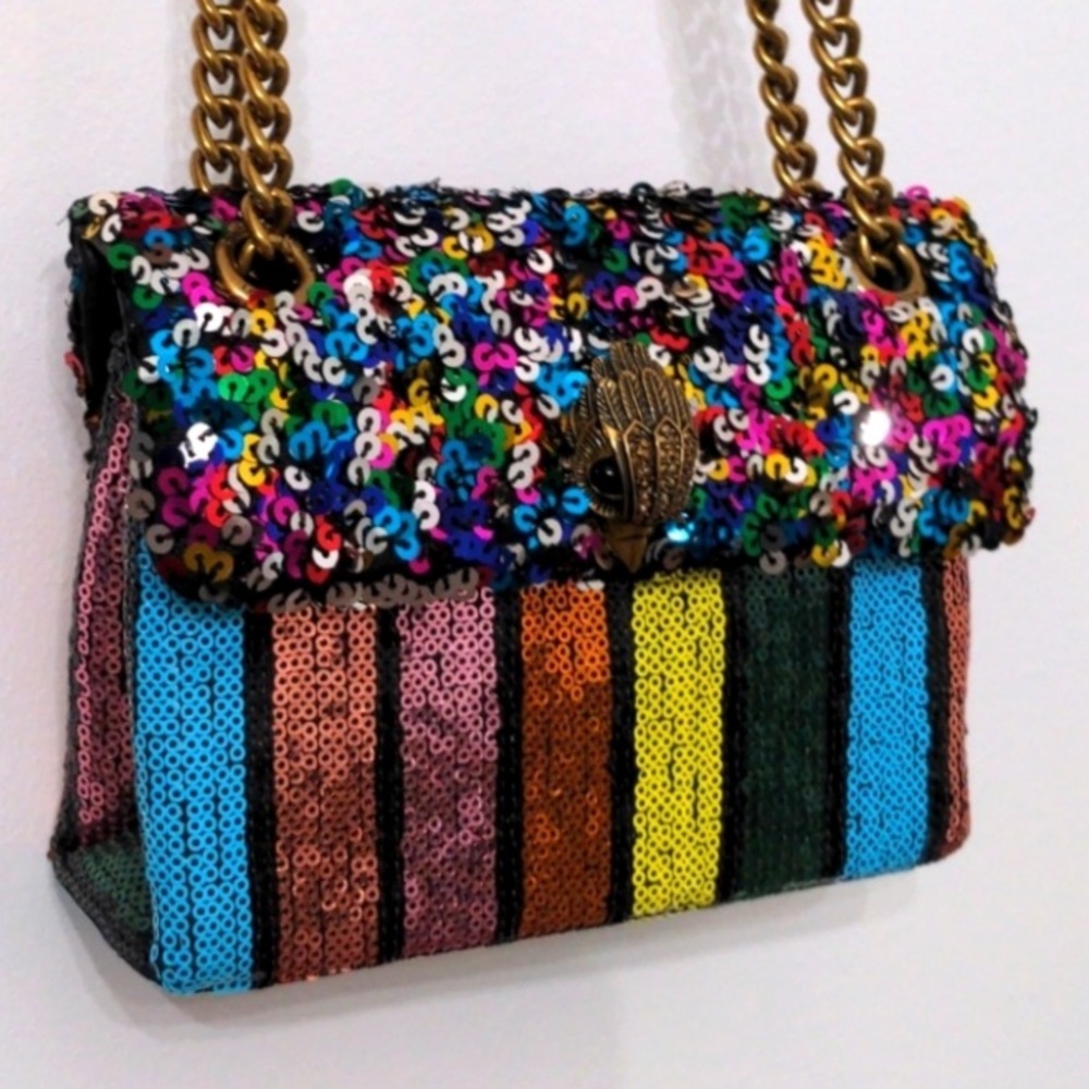 Kurt Geiger Mini Kensington multicolored Sequin Crossbody Bag